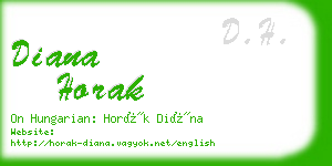 diana horak business card